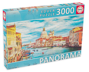 Панорамен пъзел Educa от 3000 части - Гранд канал Венеция