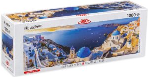 Панорамен пъзел Eurographics от 1000 части - Санторини, Гърция
