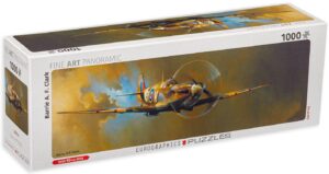 Панорамен пъзел Eurographics от 1000 части - Spitfire, Бари Кларк