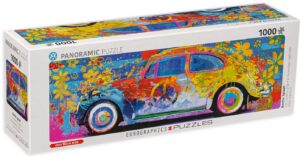 Панорамен пъзел Eurographics от 1000 части - Volkswagen Beetle, Паркър Грийнфийлд