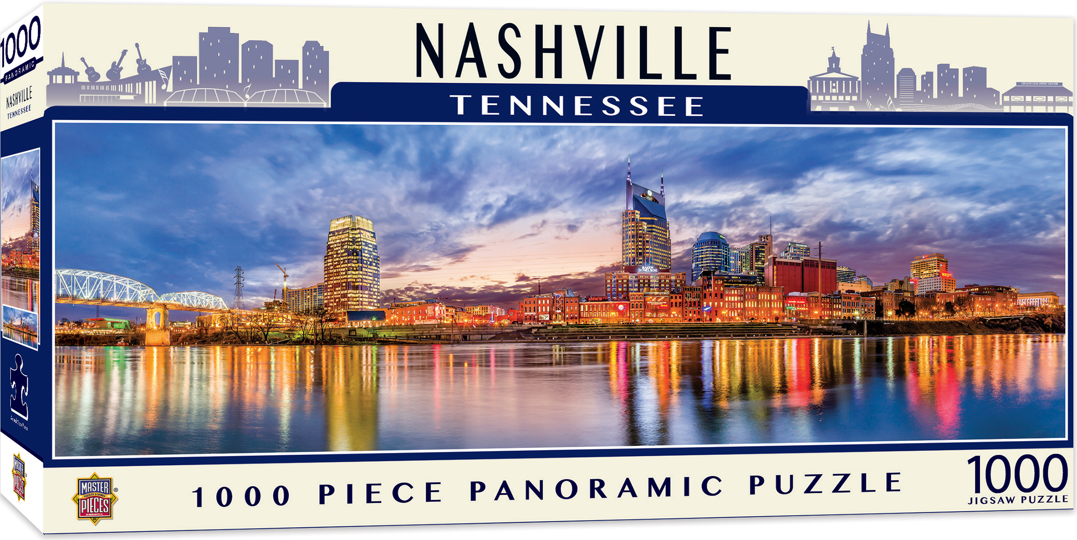 Панорамен пъзел Master Pieces от 1000 части - Нашвил