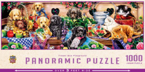 Панорамен пъзел Master Pieces от 1000 части - Сладки кученца
