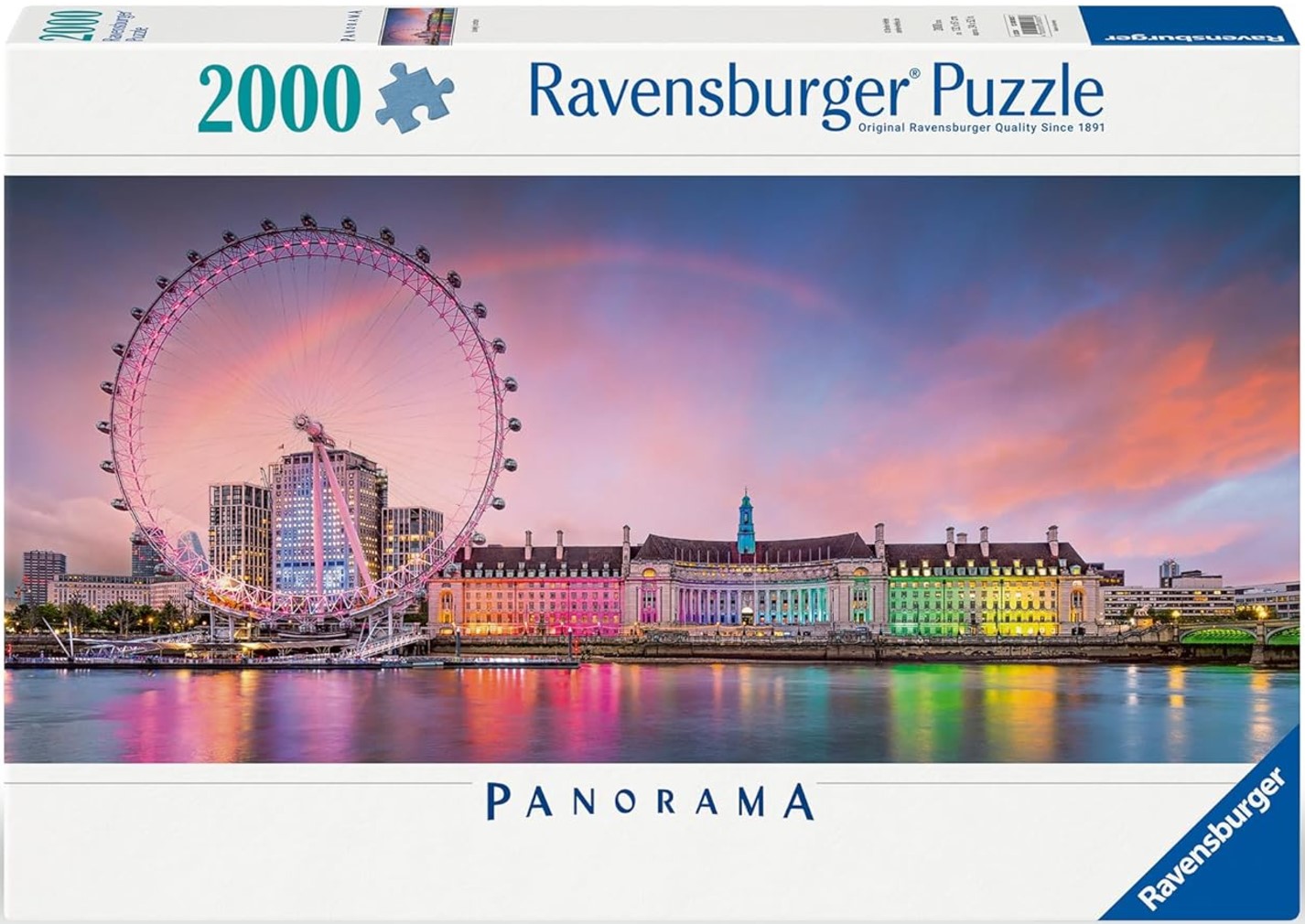 Панорамен пъзел Ravensburger от 2000 части - Прекрасен Лондон