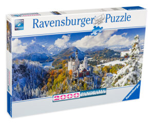 Панорамен пъзел Ravensburger от 2000 части - Замъкът Нойшванщайн