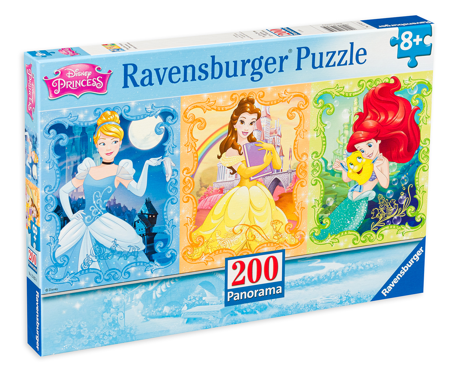 Панорамен пъзел Ravensburger от 200 части - Дисни принцеси