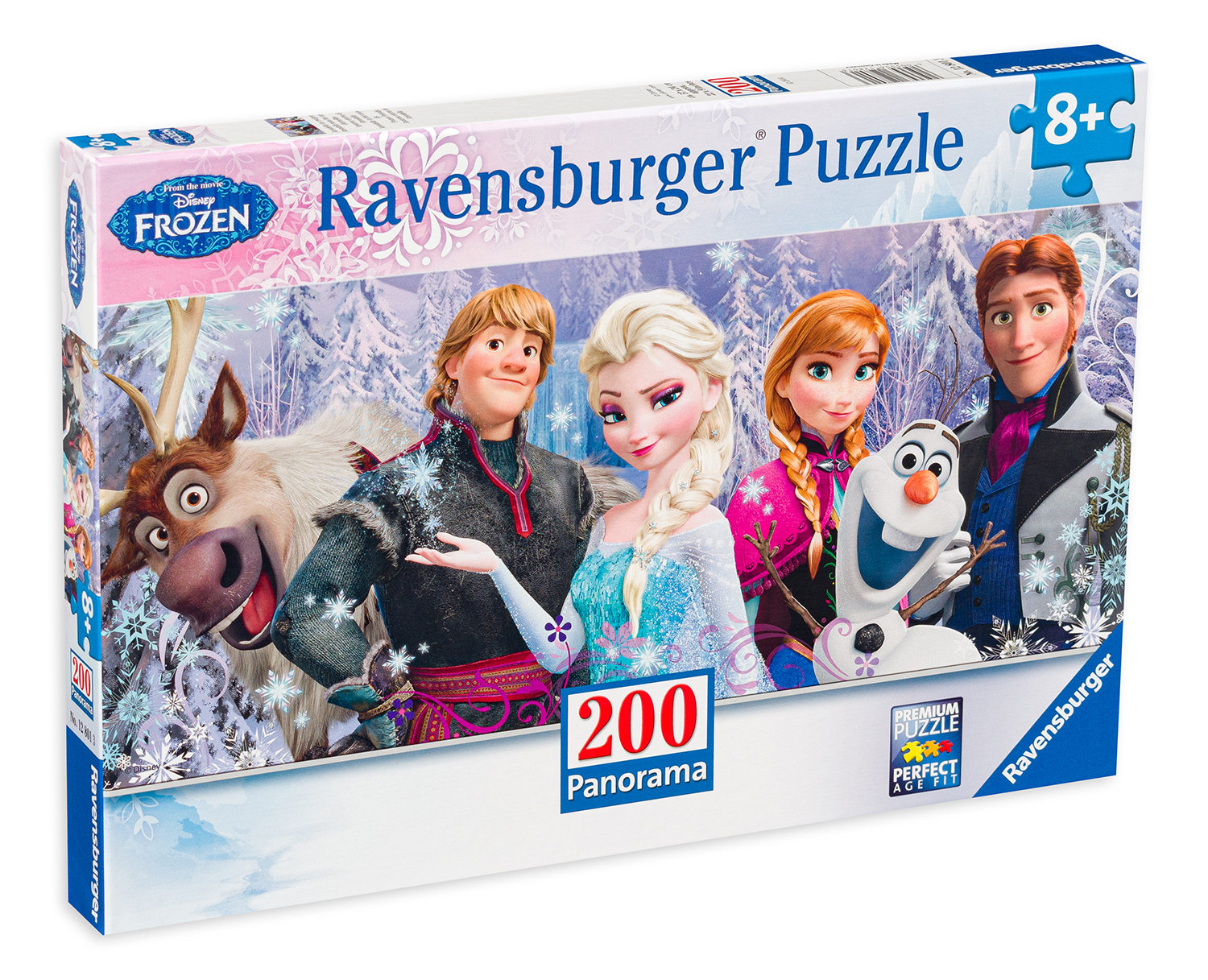 Панорамен пъзел Ravensburger от 200 части - Замръзналото кралство