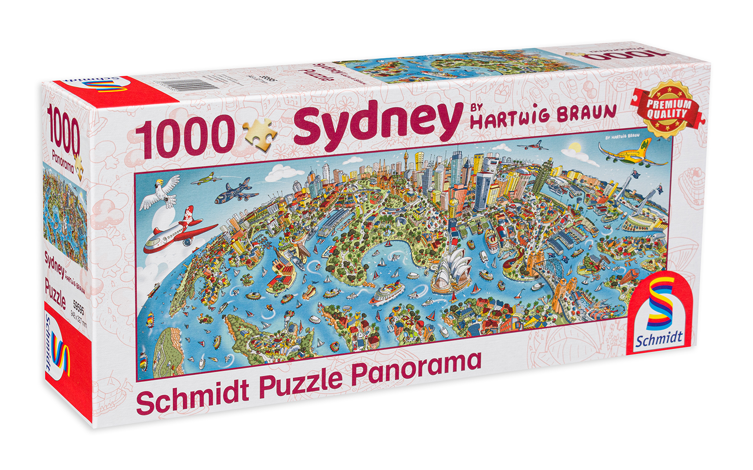 Панорамен пъзел Schmidt от 1000 части - Сидни, Хартуиг Браун