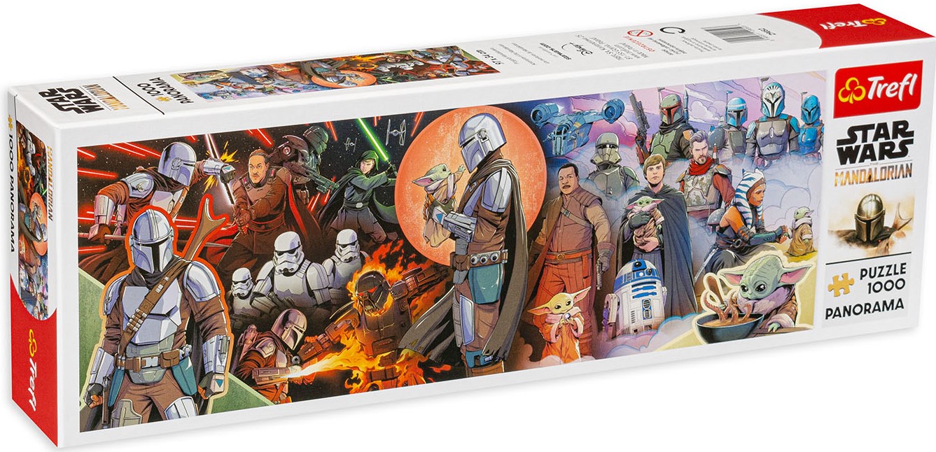 Панорамен пъзел Trefl от 1000 части - Мандалорецът