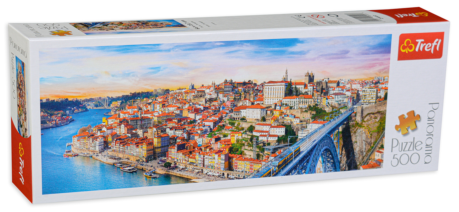 Панорамен пъзел Trefl от 500 части - Порто, Португалия