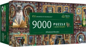 Панорамен пъзел Trefl от 9000 части - Мустакати чудотворци