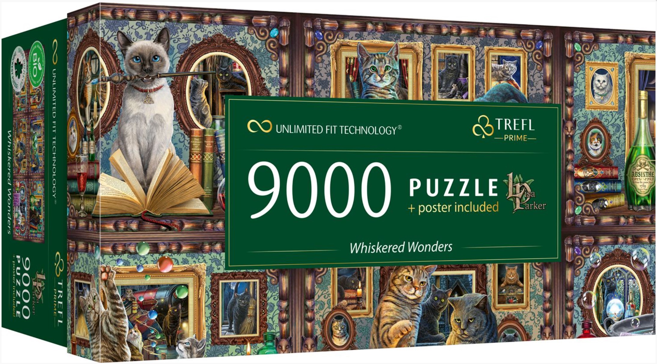 Панорамен пъзел Trefl от 9000 части - Мустакати чудотворци