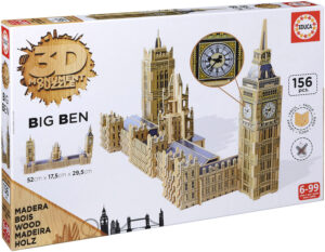 3D дървен пъзел Educa от 156 части - Парламента и Биг Бен