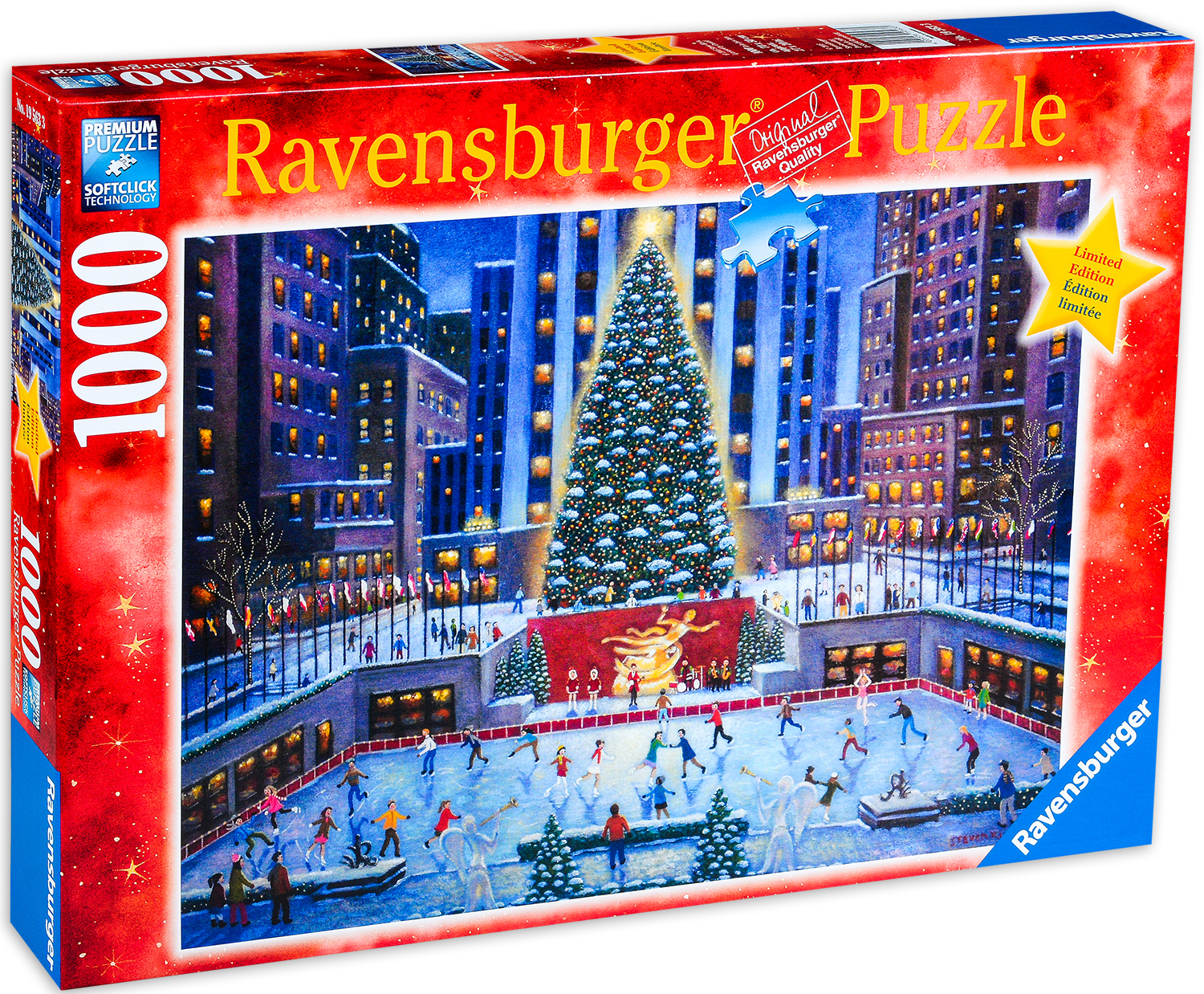 Пъзел Ravensburger от 1000 части - Коледна елха в Ню Йорк