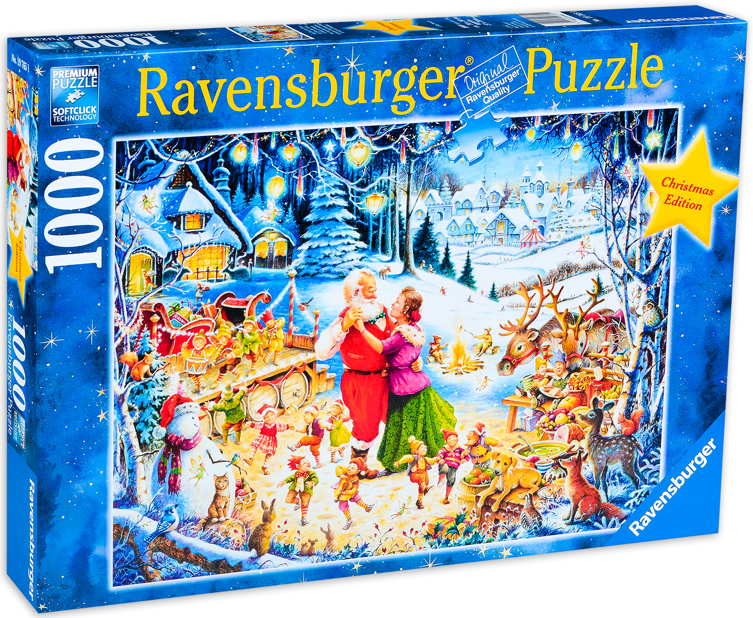 Пъзел Ravensburger от 1000 части - Коледно парти