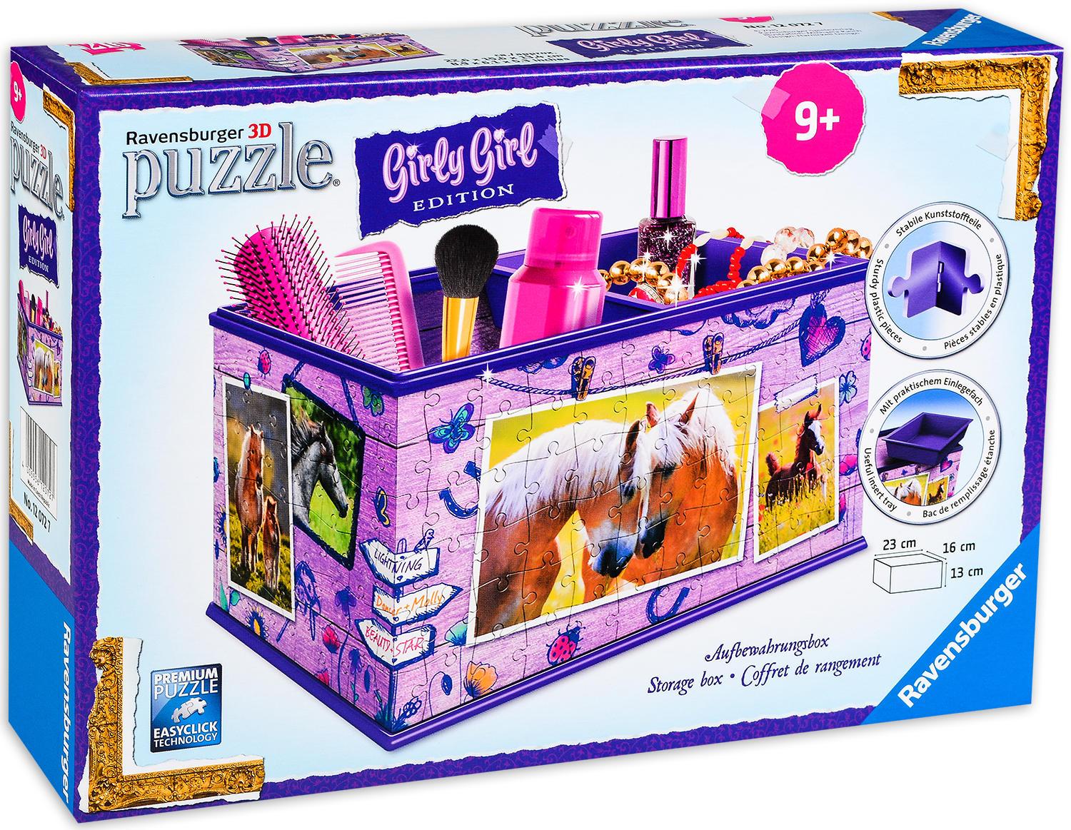 3D пъзел Ravensburger от 216 части - Кутия, Коне