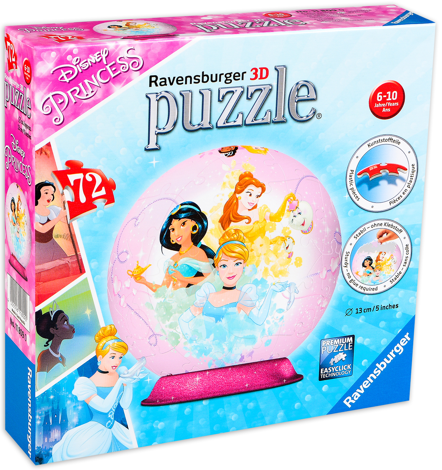 3D пъзел Ravensburger от 72 части - Дисни принцеси