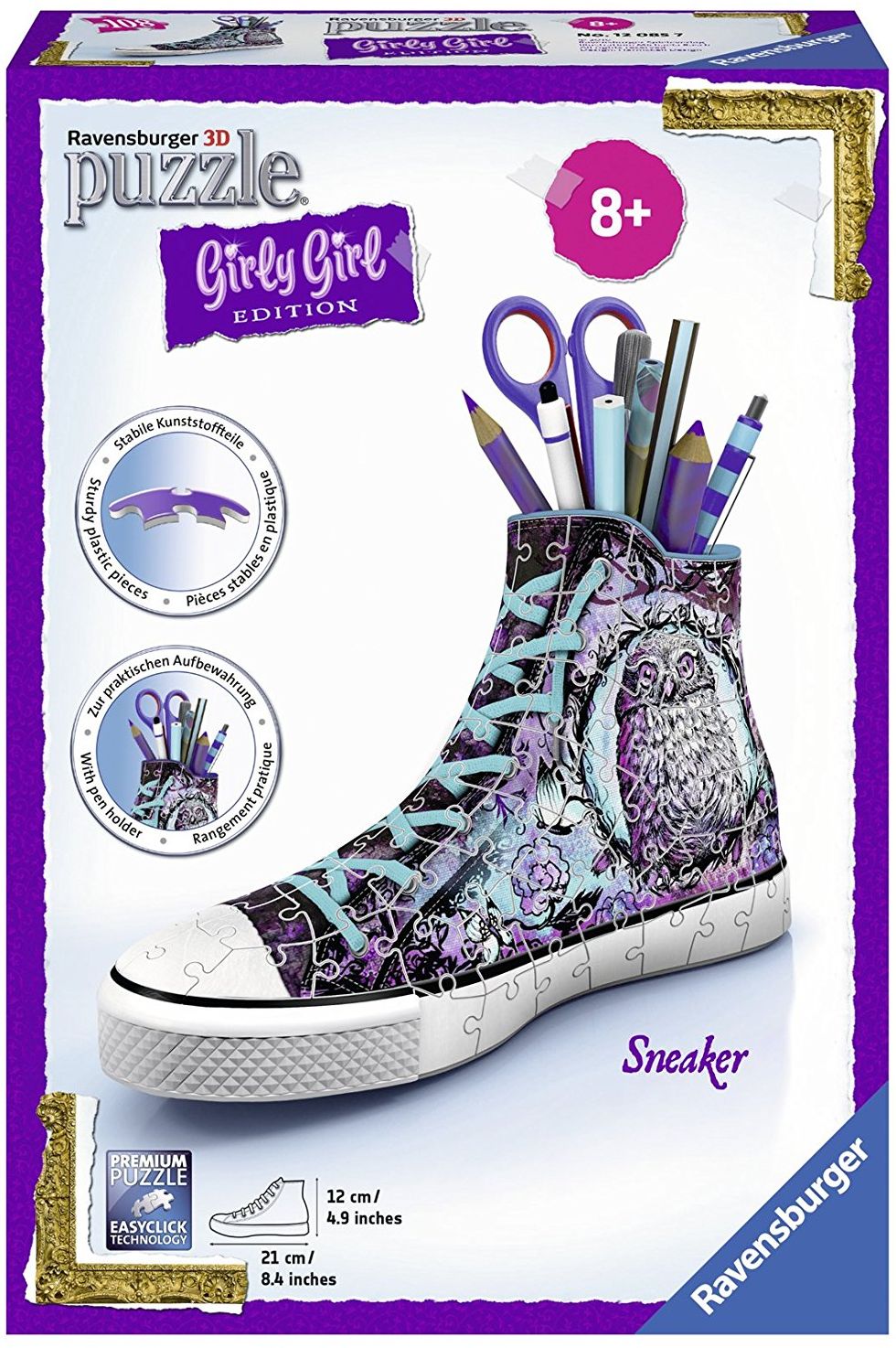 3D пъзел Ravensburger от 108 части - Обувка, Животни