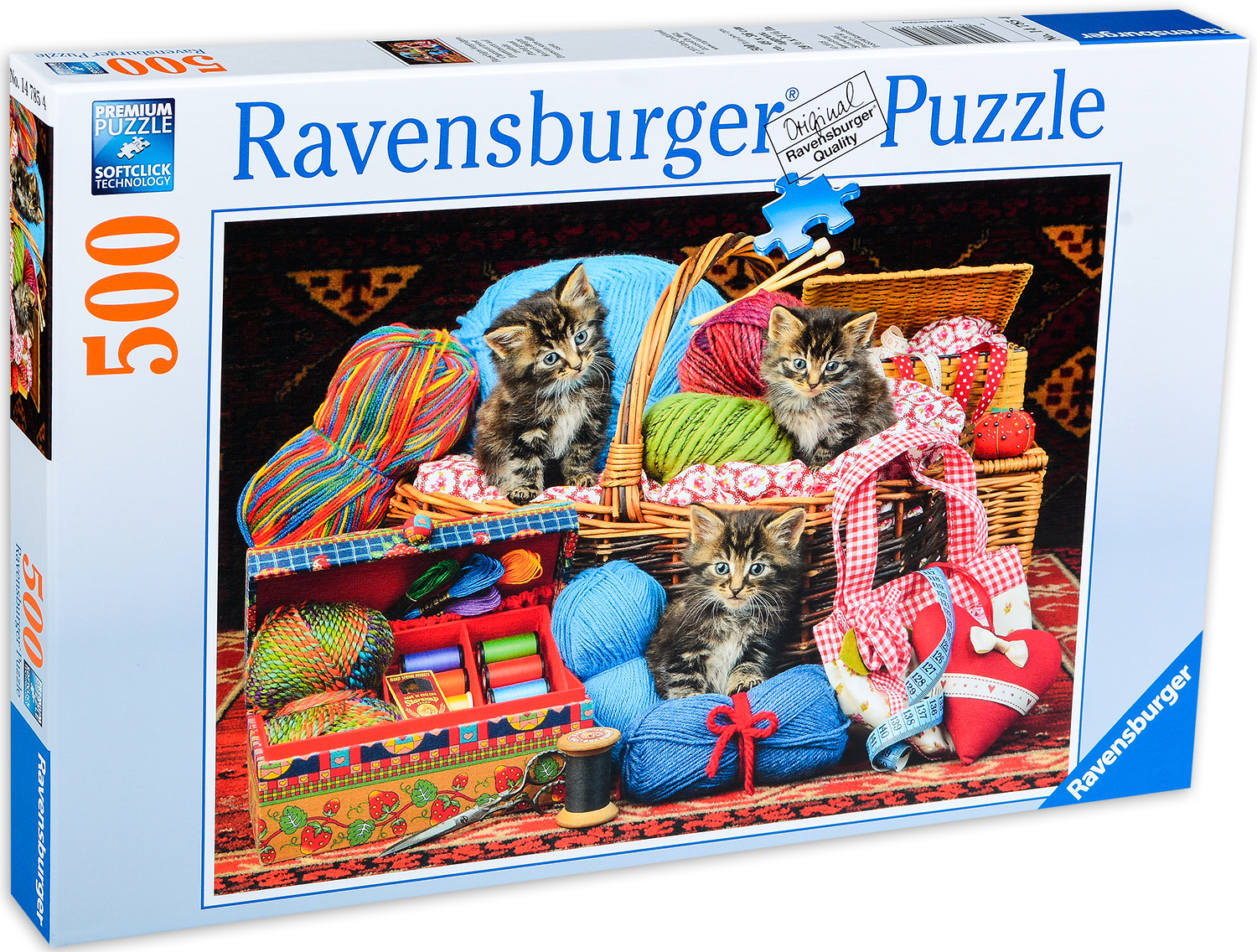 Пъзел Ravensburger от 500 части - Малки котета