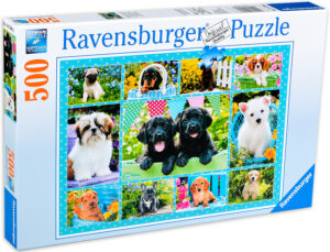 Пъзел Ravensburger от 500 части - Малки кученца