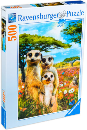 Пъзел Ravensburger от 500 части - Сурикати