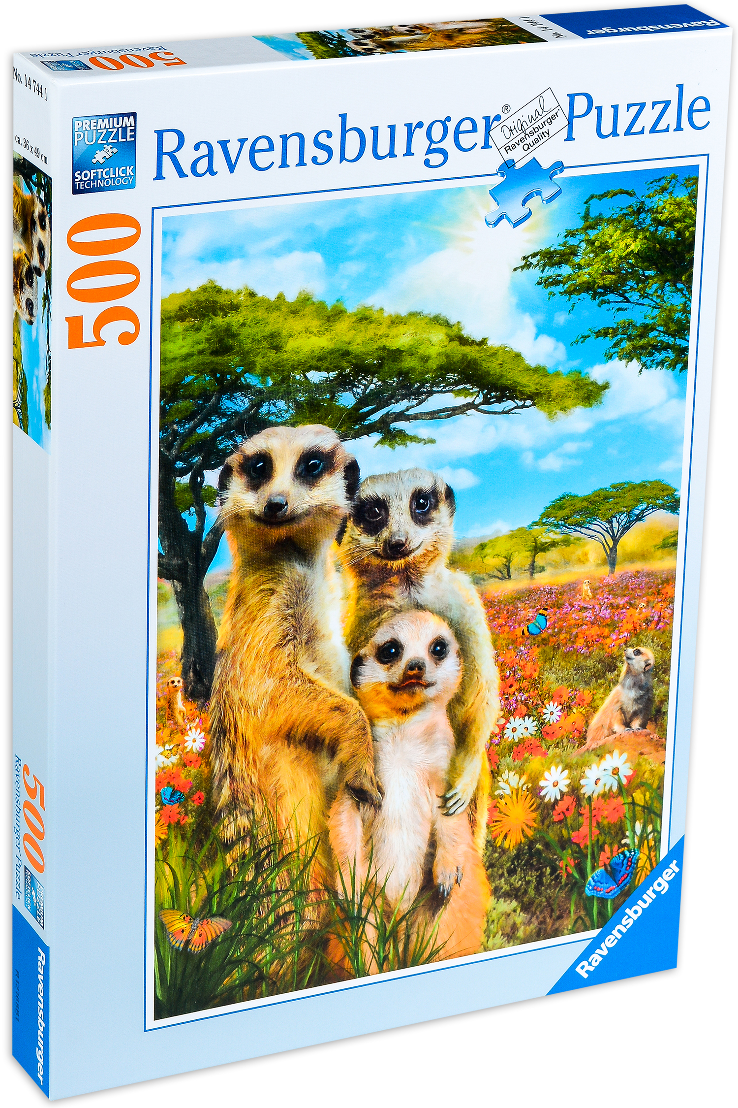 Пъзел Ravensburger от 500 части - Сурикати