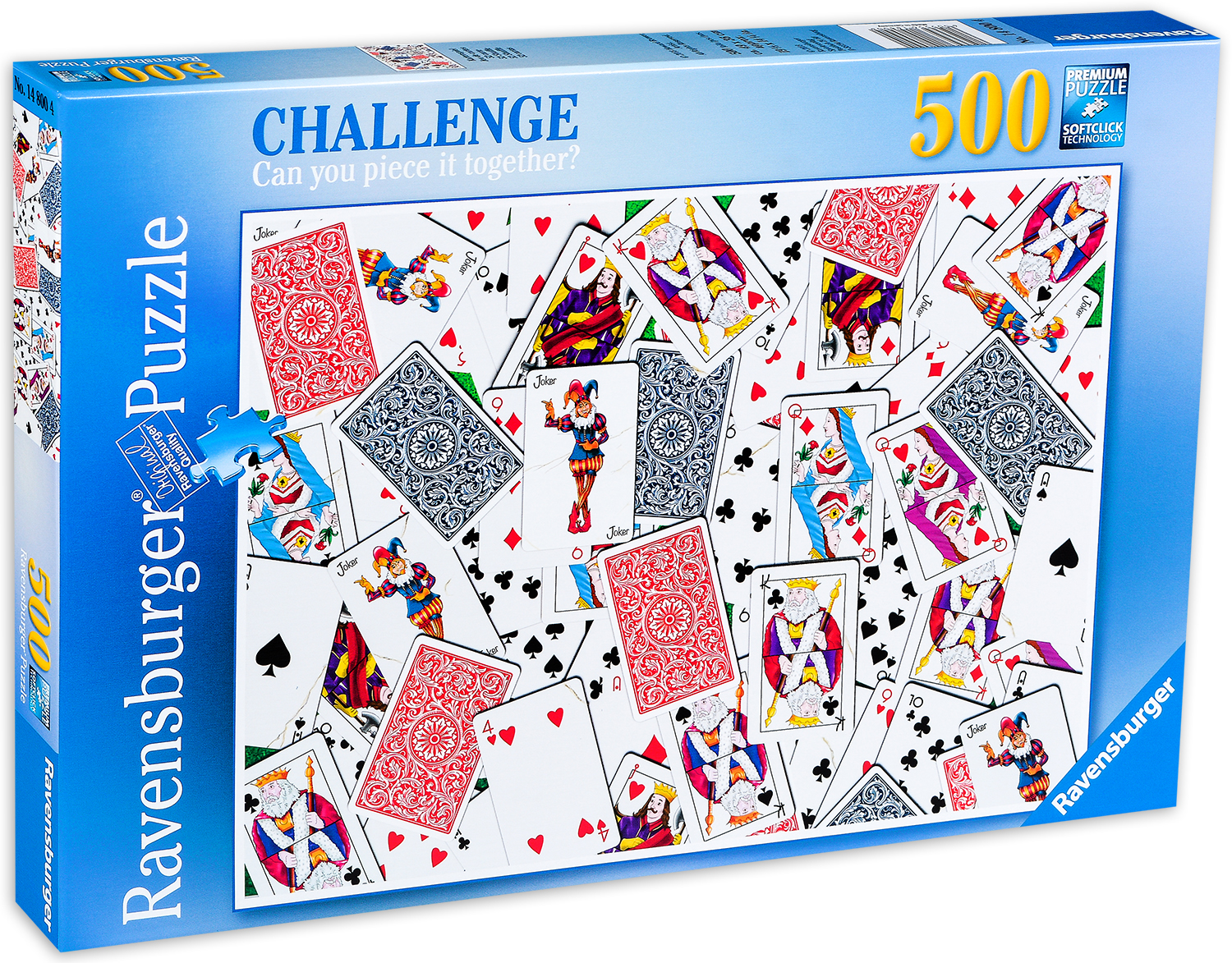 Пъзел Ravensburger от 500 части - Тесте карти