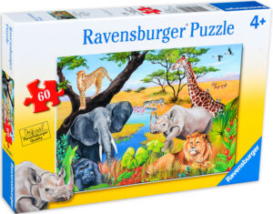 Пъзел Ravensburger от 60 части - Сафари животни