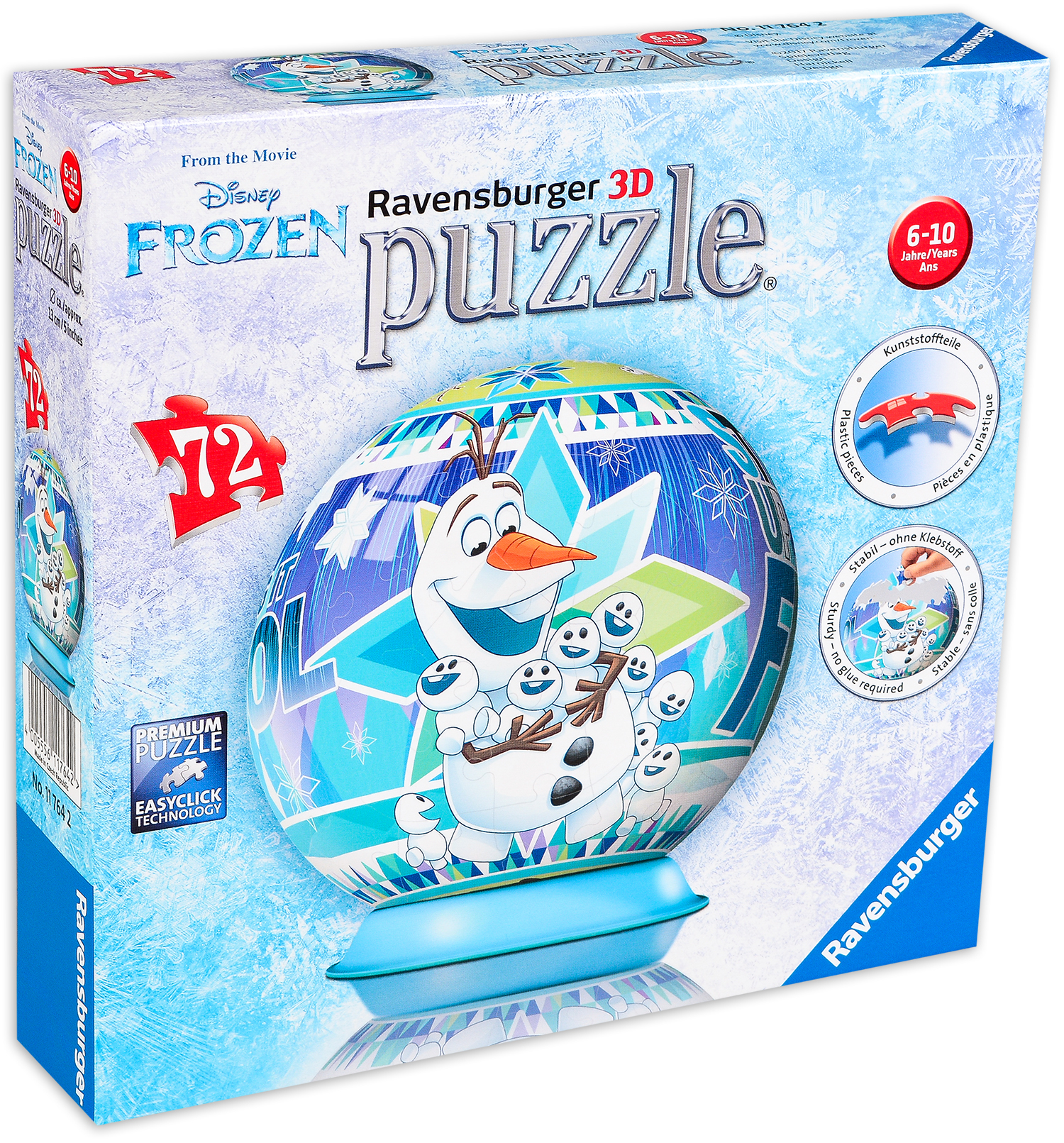 3D пъзел Ravensburger от 72 части - Приключенията на Олаф