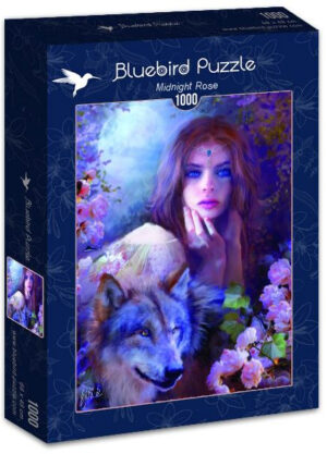 Пъзел Bluebird от 1000 части - Нощна роза