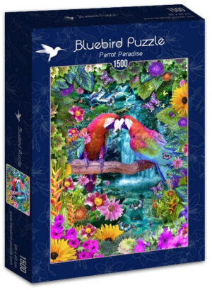 Пъзел Bluebird от 1500 части - Папагалски рай