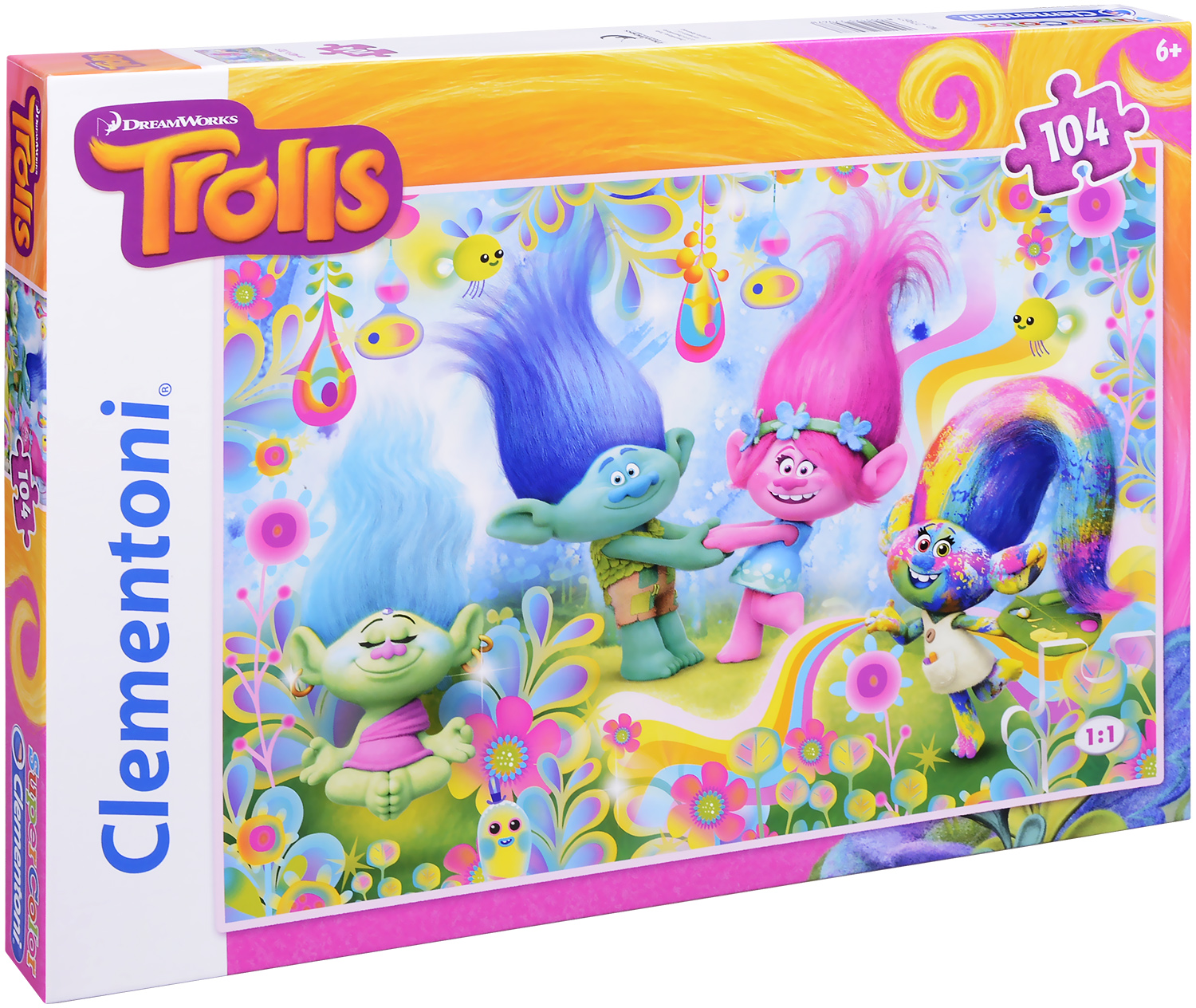 Пъзел Clementoni от 104 части - Trolls I