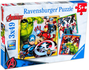 Пъзел Ravensburger от 3 x 49 части - Отмъстителите