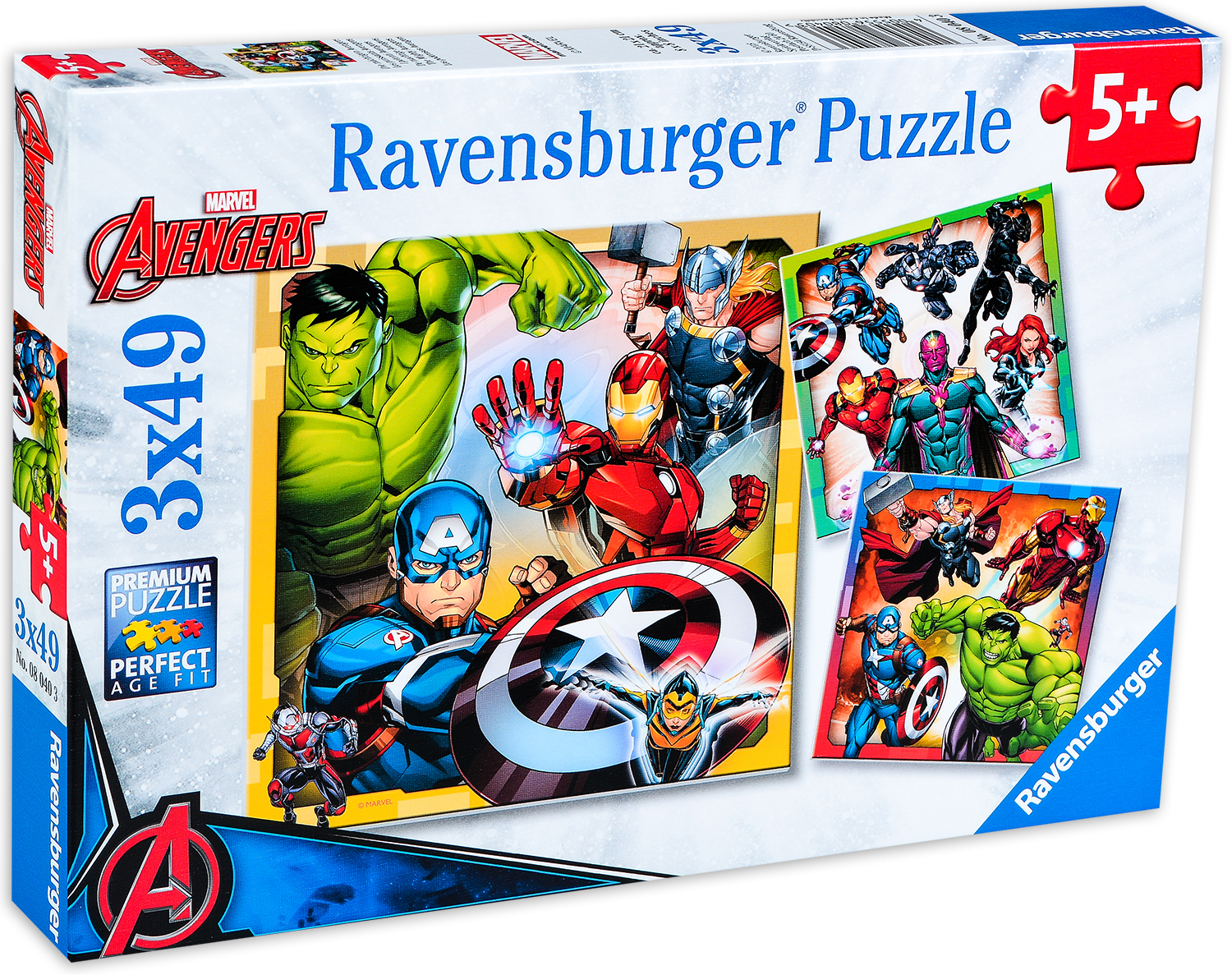 Пъзел Ravensburger от 3 x 49 части - Отмъстителите