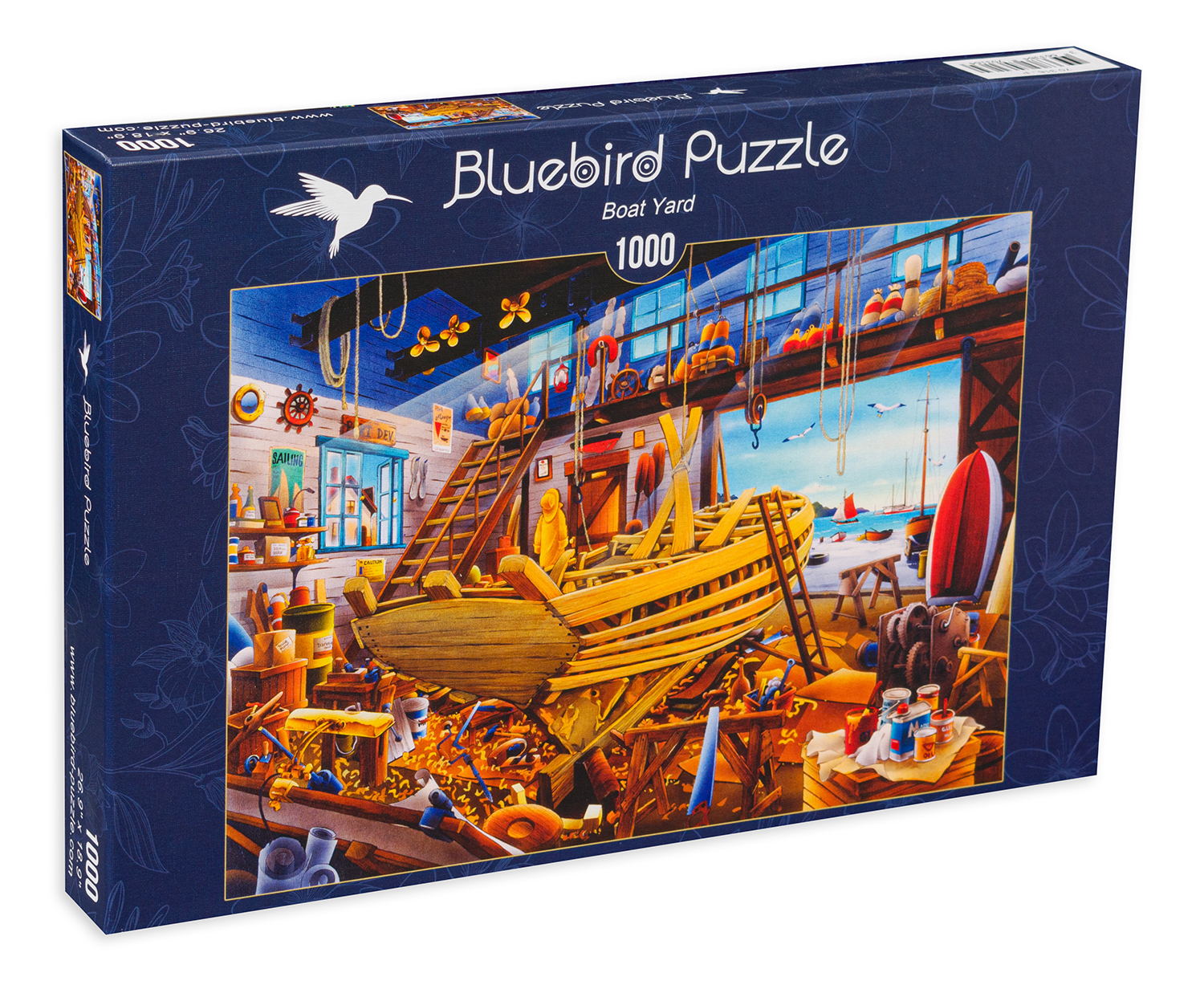 Пъзел Bluebird от 1000 части - Дървена лодка