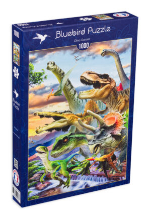 Пъзел Bluebird от 1000 части - Динозаври