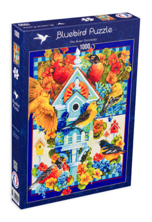 Пъзел Bluebird от 1000 части - Домът на птичките