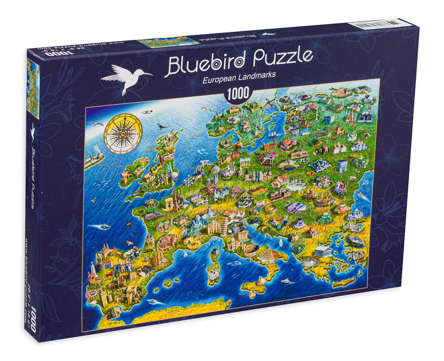Пъзел Bluebird от 1000 части - Европейски забележителности, Ейдриан Честърман