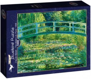 Пъзел Bluebird от 1000 части - Езеро с водни лилии, 1899