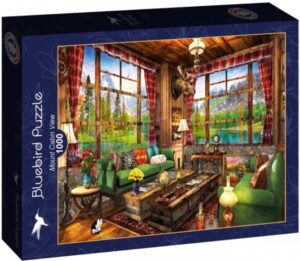 Пъзел Bluebird от 1000 части - Гледка от планинската кабина