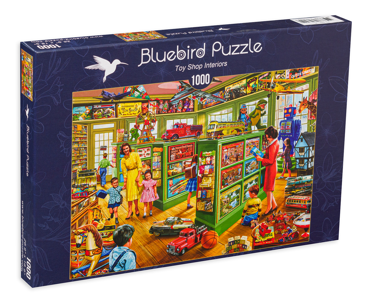 Пъзел Bluebird от 1000 части - Интериор на магазин за играчки, Стив Крисп
