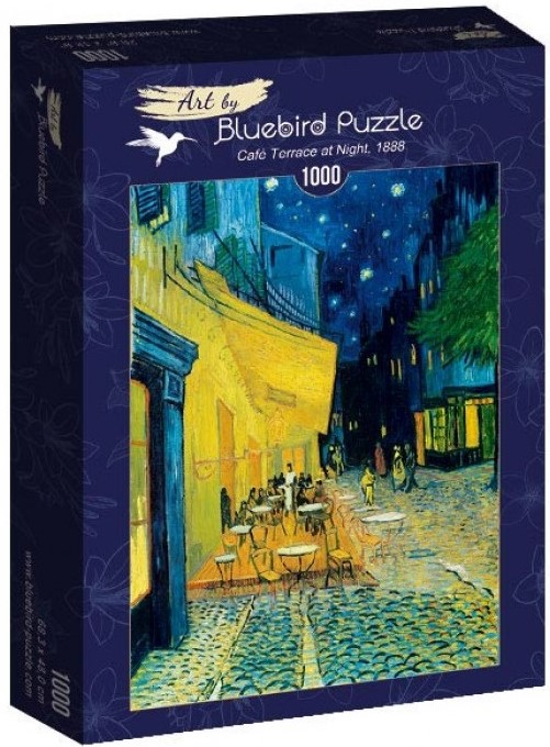 Пъзел Bluebird от 1000 части - Кафе тераса през нощта