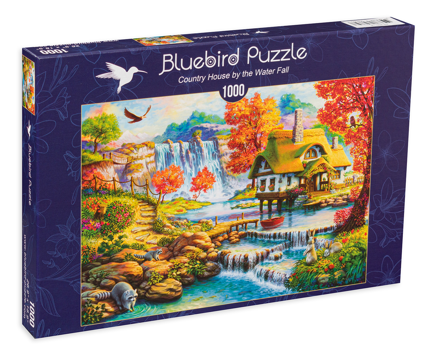 Пъзел Bluebird от 1000 части - Къща на водопада, Арт Свят