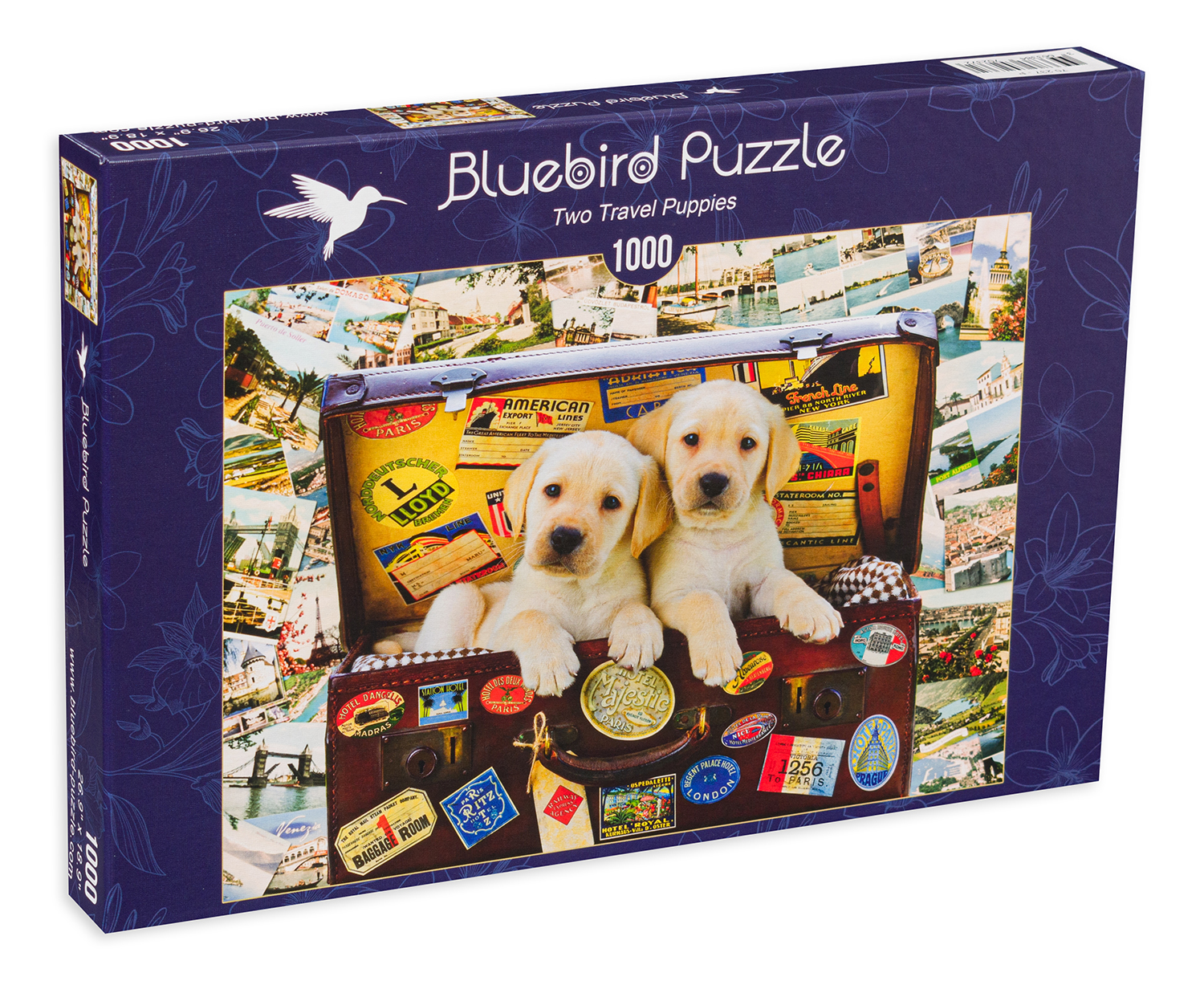 Пъзел Bluebird от 1000 части - Кученца пътешественици