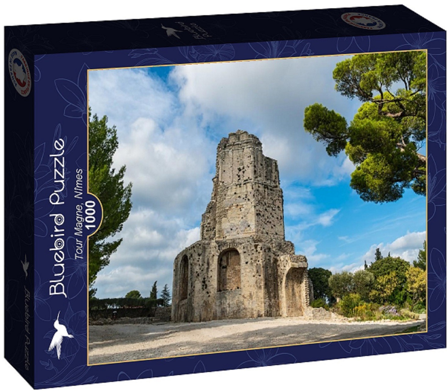 Пъзел Bluebird от 1000 части - Кулата в Ним, Франция
