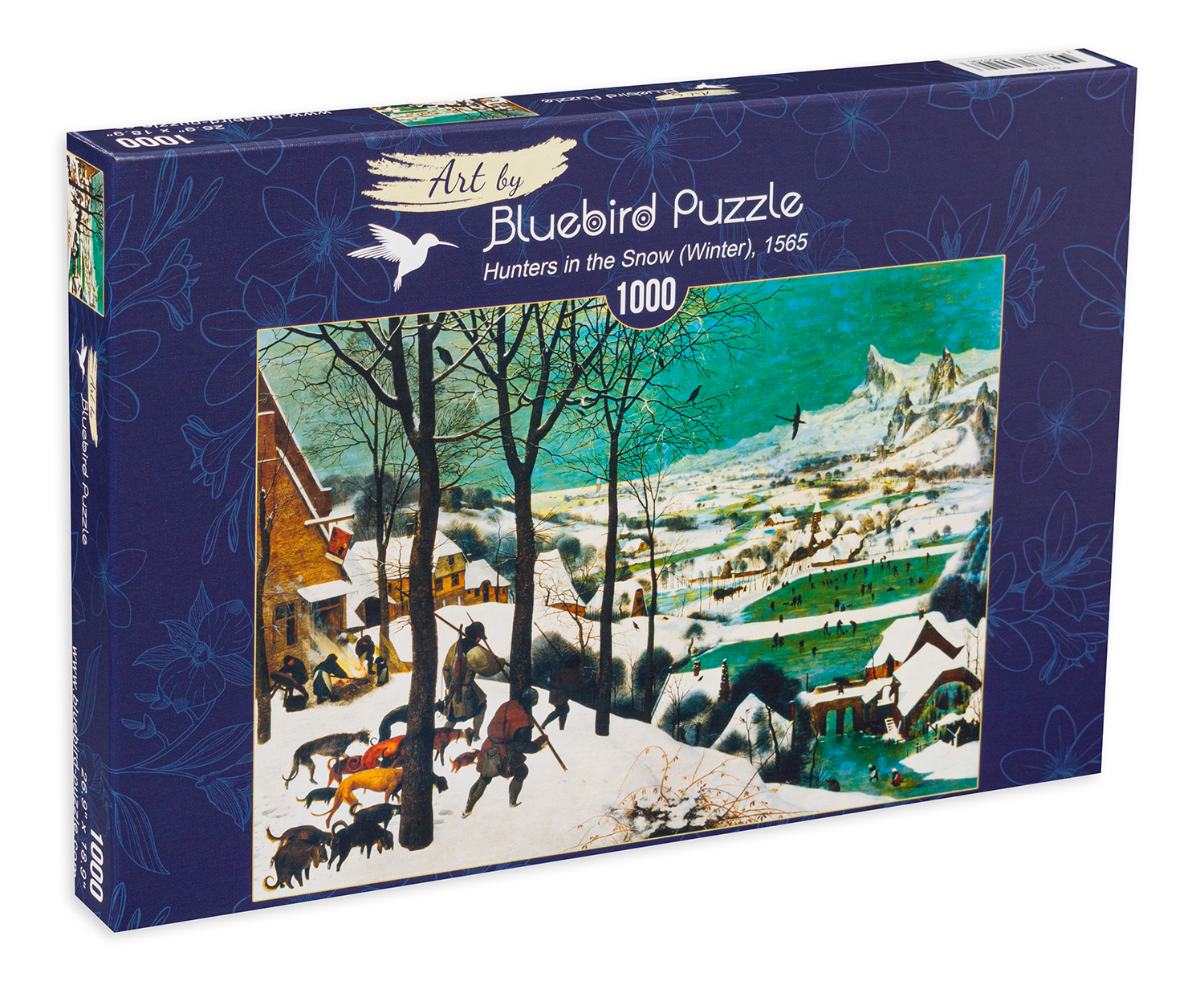 Пъзел Bluebird от 1000 части - Ловци в снега