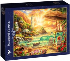 Пъзел Bluebird от 1000 части - Любов към плажа