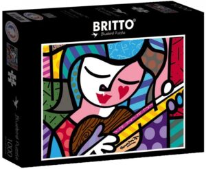 Пъзел Bluebird от 1000 части - Момиче с китара