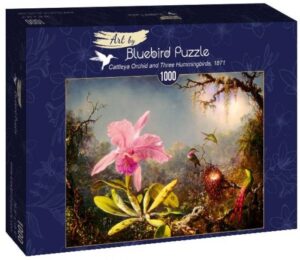 Пъзел Bluebird от 1000 части - Орхидея с две птички