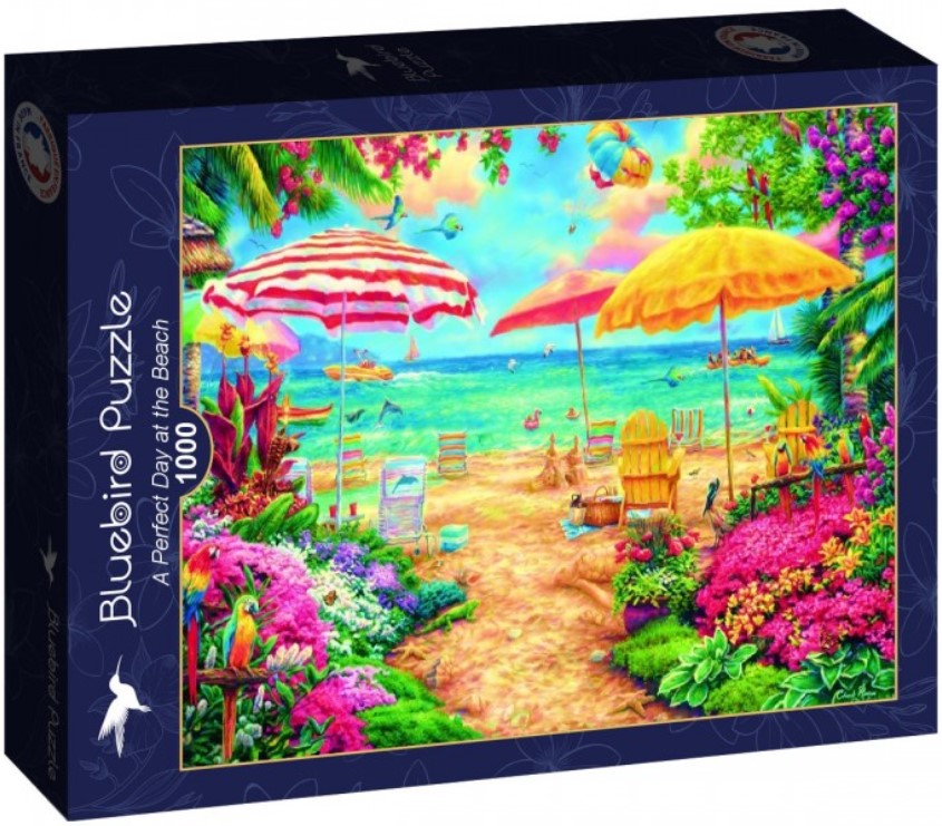 Пъзел Bluebird от 1000 части - Перфектен ден на плажа