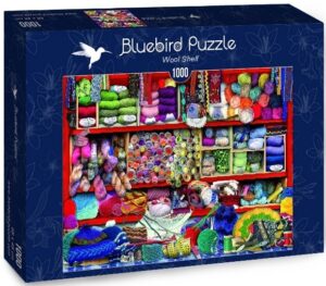 Пъзел Bluebird от 1000 части - Рафт с прежда